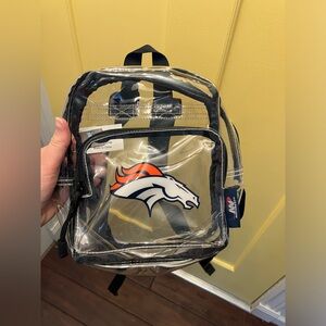 NFL Denver Broncos clear mini backpack